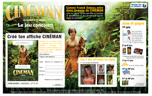 Réalisez votre propre affiche de "Cinéman"