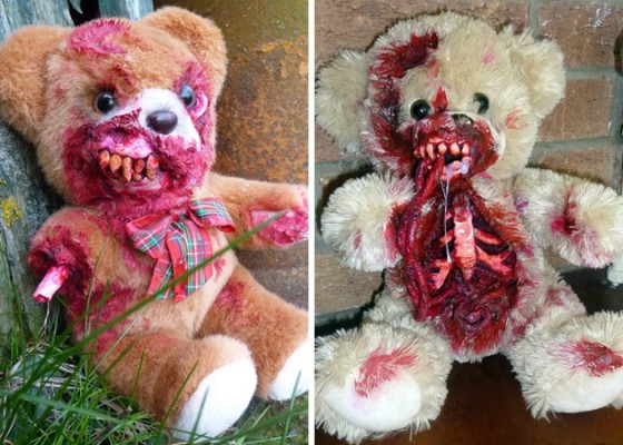 peluches ours zombies