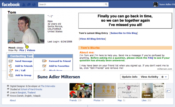 tom myspace