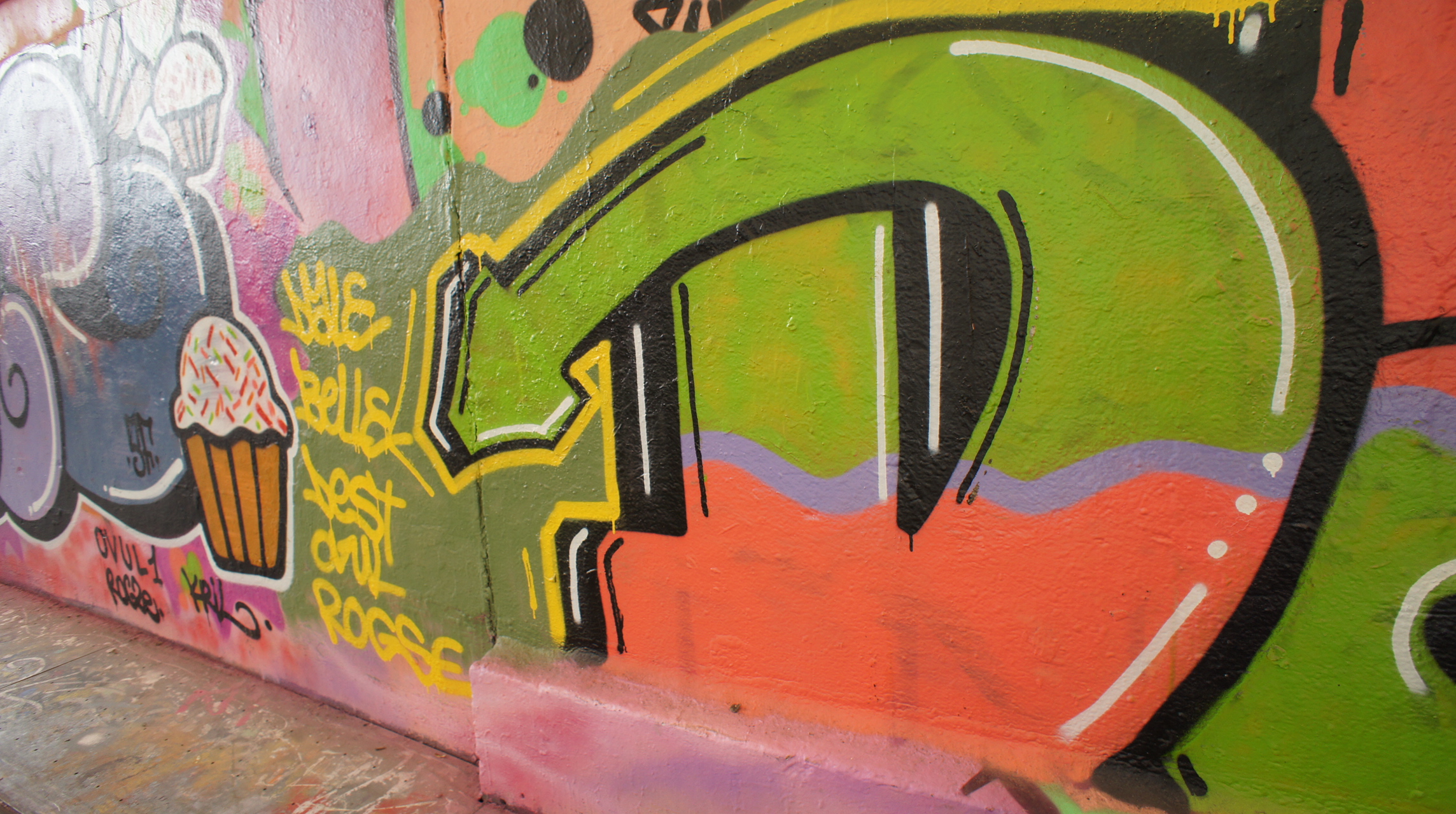 Graffiti au skate parc de Bercy