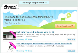 fiverr : le nouveau site du moment !