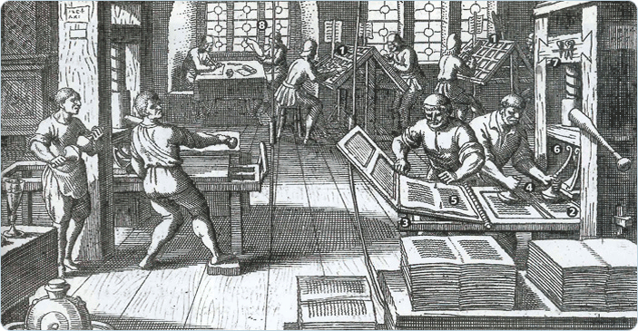 gravure imprimerie sur papier