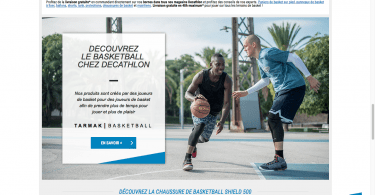 site decathlon basket
