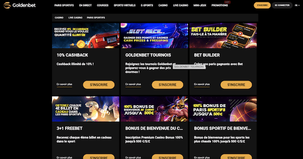 nouveau casino en ligne Goldenbet